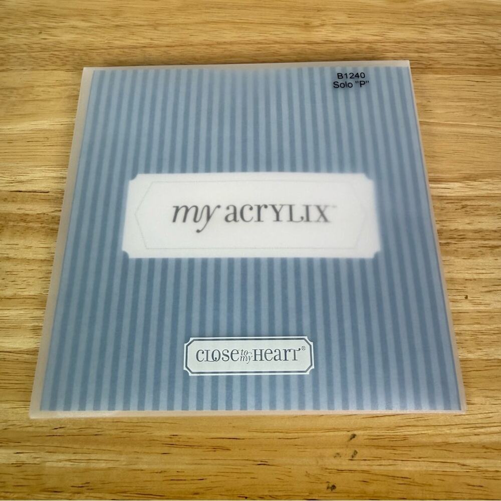 Close to My Heart My Acrylix Stamp Set Solo P